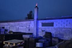 #105 04.11.2025r. Choczewo ul. Pucka 20 - pożar sadzy w kominie budynku produkcyjnego