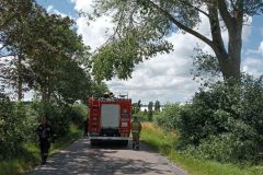 #110 02.07.2022r. Choczewko - konar wiszący na d droga powiatową nr DP 1306G