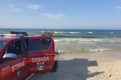 #148 26.08.2022r. Lubiatowo plaża wejście 38 -  mężczyzna który wszedł do wody i z niej nie wyszedł 