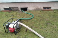 #18 12.02.2024r. Osieki Lęborskie 2 - piwnica zalana wodą w budynku mieszkalnym