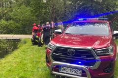 #41 30.05.2024r. Wejherowo ul. Parkowa  - pomoc obywatelowi Ukrainy w odnalezinie dokumentów, które wpadły do wody