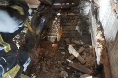 #43 11.03,2023r. Biebrowo 1 -  budynek jednorodzinny pożar konstrukcji poddasza