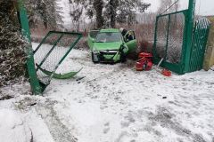 #6 03.02.2023r. Lubiatowo ul. Spacerowa  - wypadek drogowy