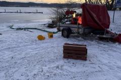 #7 31.01.2026r. Nadole ul. Osiedle na stoku 35 - pożar budynków mieszklanych w zabudowie bliźniaczej