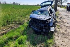 #78 04.05.2022r. Borkowo Lęborskie  - wypadek drogowy