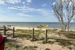 #79 21.09.2025r.  Lubiatowo wejście na plaże nr 44 - przygotowanie lądowiska dla śmigłowca LPR